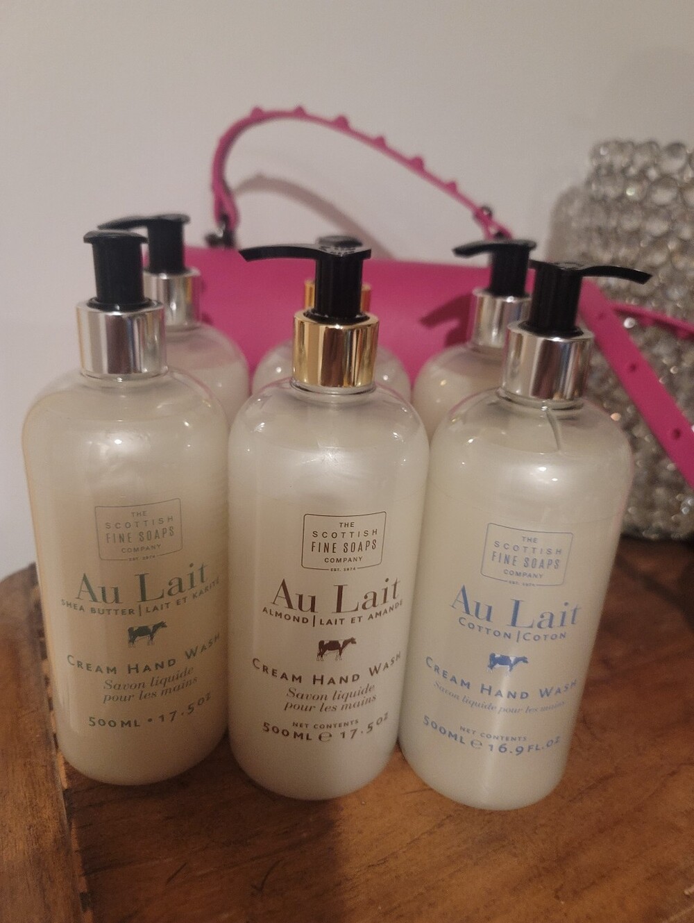 Scottish Fine Soaps Handsoap 3pc Bundle Cotton/Shea Butter/Almond. 1 Ea. 17.5oz
